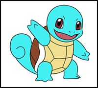 How to Draw Squirtle Step Last