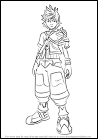 How to Draw Ventus from Kingdom Hearts