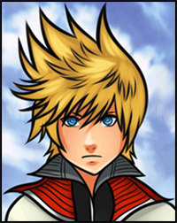 How to Draw Roxas Easy