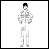 How to Draw Rock Lee from Naruto