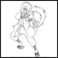 How to Draw Jiraiya from Naruto