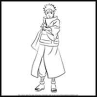 How to Draw Yahiko from Naruto