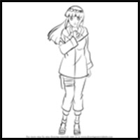 How to Draw Hinata Hyuga from Naruto