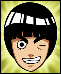 How to Draw Rock Lee Easy