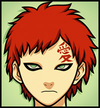 How to Draw Gaara Easy