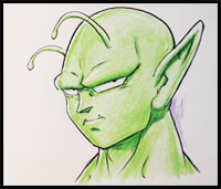 Featured image of post How To Draw Piccolo Easy According to the manga the name piccolo in piccolo s alien language means another world the character features green skin and a hairless head with pointed ears