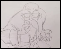 How to Draw Master Roshi from Dragon Ball Z - YouTube