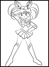 How to Draw Sailor Chibi Moon from Sailor Moon