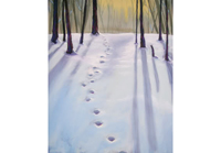 Watercolor and Pastel Painting Demonstration – Let’s Paint Winter Woods!