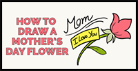 How to Draw a Mother's Day Flower