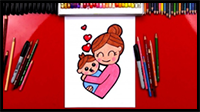 How To Draw A Mother Hugging A Baby