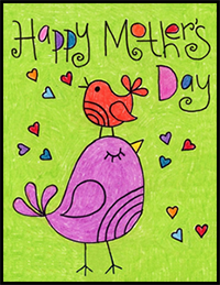 How to Draw a Mother’s Day Card