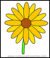 How to Draw a Daisy Flower Step by Step Easy