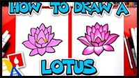 How To Draw A Lotus Flower