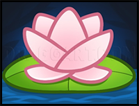 How to Draw a Lotus for Kids