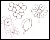 How to Draw Flowers : Drawing Tutorials & Drawing & How to Draw Flowers