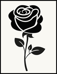 How to Draw a Rose Tattoo