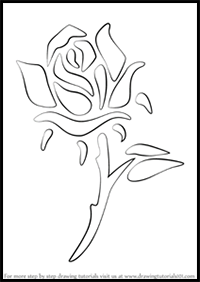 How to Draw a Rose Tattoo