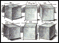 How to Draw Cubes or Make Nets in Order for Making Foldable Paper Boxes