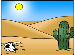 Drawing a Cartoon Desert