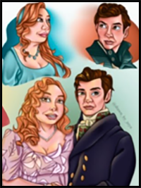 Drawing Characters from BRIDGERTON