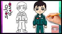 How to Draw Player 456 from Squid Game Season 2 | Gi-hun
