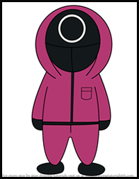 How to Draw Cute Guard from Squid Game