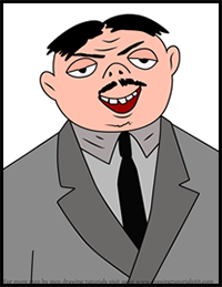 How to Draw Gomez Addams from The Addams Family