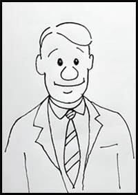 Draw a Cartoon Businessman
