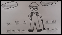 How to Draw a Farmer