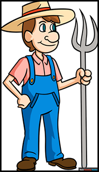 How to Draw a Farmer