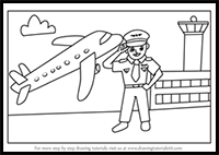 How to Draw a Cartoon Pilot