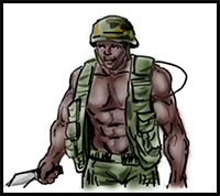 How to Draw an Army Man