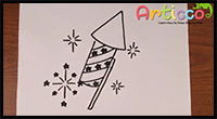 How to Draw Fireworks for Beginner