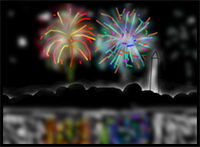 How to Draw Fireworks at DC