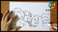 How to Draw Mount Rushmore
