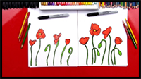 How To Draw Poppies