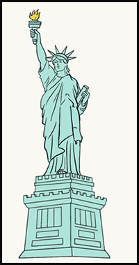 How to Draw the Statue of Liberty