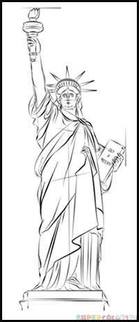 How to Draw the Statue of Liberty