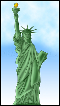 How To Draw The Statue of Liberty