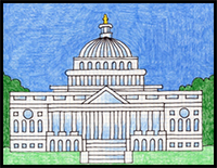 Draw the US Capitol