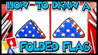 How To Draw A Folded Flag – Memorial Day