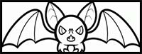 How to Draw a Halloween Bat for Kids