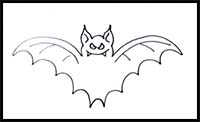 How to Draw a Bat | Bat Easy Draw Tutorial