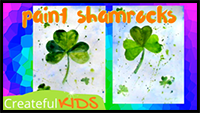 How to Draw a Clover "Shamrock" -- How to Paint a Clover