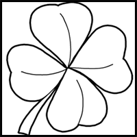 How to Draw 4 Leaf Clovers & Shamrocks for St Patricks Day