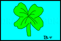 How to draw a clover