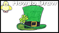Drawing: How to Draw a Leprechaun Hat Step by Step