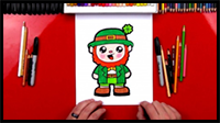 How To Draw A Cartoon Leprechaun