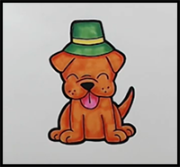 How to Draw a St. Patty's Day Dog